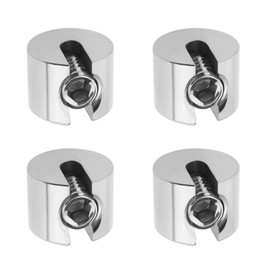 SG Store Wire Rope Clamp, M8 x 3mm, Stainless Steel Stop Clamp, Wire Rope Clamp, Non-Slip Wire Rope Clamps, Clamp Stoppers for Tensioning Rope, 4 Pieces