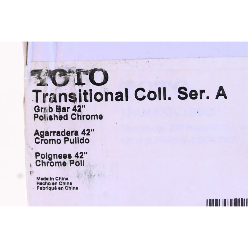 Toto Grab Handle Bar 42" Wall Mount 46 Long Polished