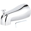 Wall Mounted Electroplate Bathtub Faucet Concealed Tub Spout with Pull