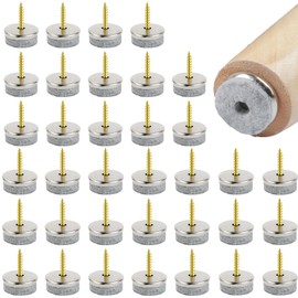 35PCS Screw-on Furniture Felt Pads, 20mm 24mm Chair Leg Floor Protector Felt Pads for Furniture Feet Felt Gliders with Easy Screw Installation Are Ideal Protector Pads for Wooden Floors and Furniture