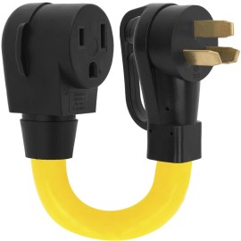 Dealtus (Heavy Duty 6AWG) Nema 10-50P 50A Dryer to 6-50R 50A Welder Adapter Cable,3-P...