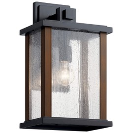 Kichler Marimount 17' 1 Light Outdoor Wall Light with Clear Glass in Black