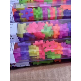 Anyko Lot of 9 (72/tube) Hashtag Building Blocks Teaching Supply Manipulative Neon S10