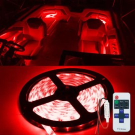 SHENKENUO Wireless Red DRL Upper & Lower Brow Strips for Polaris Slingshot 300 LEDs 16.4Ft