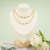 KYUNHOO 4 Meters Heart Chains for Jewelry Making Gold Plated