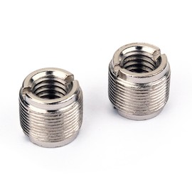 ROSENICE 1 Pair 3/8" Female to 5/8" Male Screw Adapter for Microphone Stand