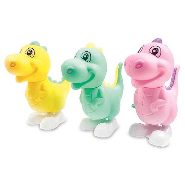 Lillian Vernon Wind-up Dinosaurs - Plastic, 5" T. Set of