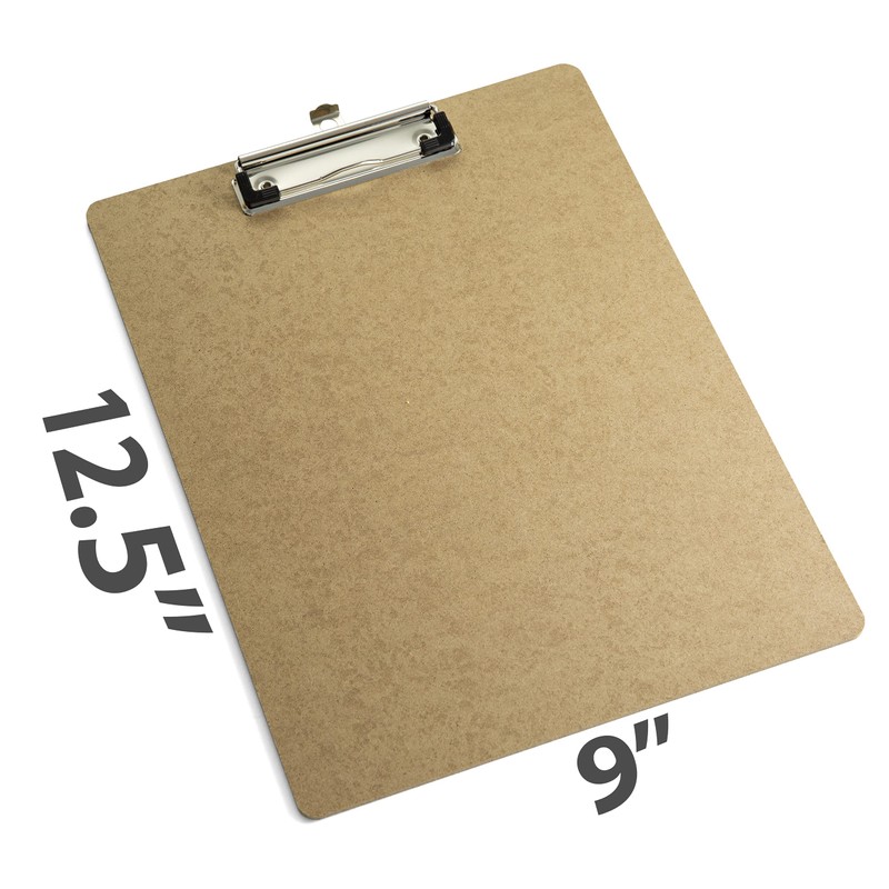 Officemate Recycled Wood Clipboard, Letter Size, Low Profile Clip, 9