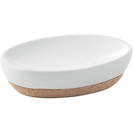 Gedy Ilary Soap Dish, Ceramic, White, 9.5 x 13 x 3