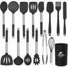 MIBOTE Silicone Kitchen Utensils Set, Cooking Utensils Set with Heat