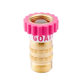 GOATACURA Water Pressure Regulator, Lead-Free Brass Pressure Reducer, 40-50psi, 3/4" Hose, with Screen Filter, for Camper Travel Trailer RV Plumbing System