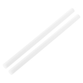 QUARKZMAN ABS Plastic Rod Round Rod Solid 15 mm x 300 mm White for DIY Model Material, Architectural Model Making, DIY Sand Table, Pack of 2