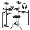 Donner DED-70 Electric Drum Set With Throne Headphones Online Lessons