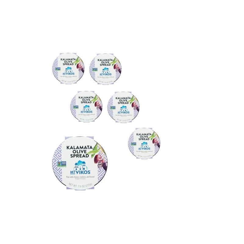 Mt Vikos Kalamata Olive Spread, 7.6 oz, 6 Pack