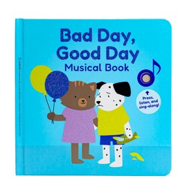 Cali's Books Bad Day, Good Day Emotions Books by Mother Moon - Feelings Book for Toddlers 1-3, Musical Books for Kids, Interactive Toddler Sound Book, Montessori Learning Music Toys