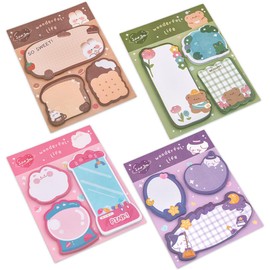 3 Pads Mini Reusable Small Sticky Note Pads Set 20 Sheets/pad, for Categorizing Notes Project Subject Priority Level