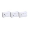 SHPELEC® Premium Curved Edge White Electrical Sockets Range - Convenient