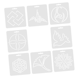 TEHAUX 8pcs Multi-Purpose Patchwork Rulers for Fabric Sewing and Quilting Projects for Accurate Cutting and Pattern Making