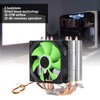 CPU Fan 4 Heatpipes 90mm 3pin Noiseless Plug and Play