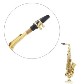 Kisangel 2pcs Flute Whistle Saxophone Parts Black