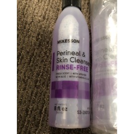 McKesson No-Rinse Perineal Wash McKesson Liquid 8 oz. Pump Bottle Fresh Scent 3 PACK New