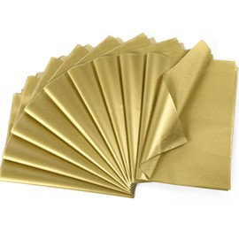 Kesote Wrapping Paper 60 Tissue Paper Packaging Material Gold Tracing Paper Craft Paper Craft Paper Wedding Gift Decoration Christmas (70 x 50 cm)