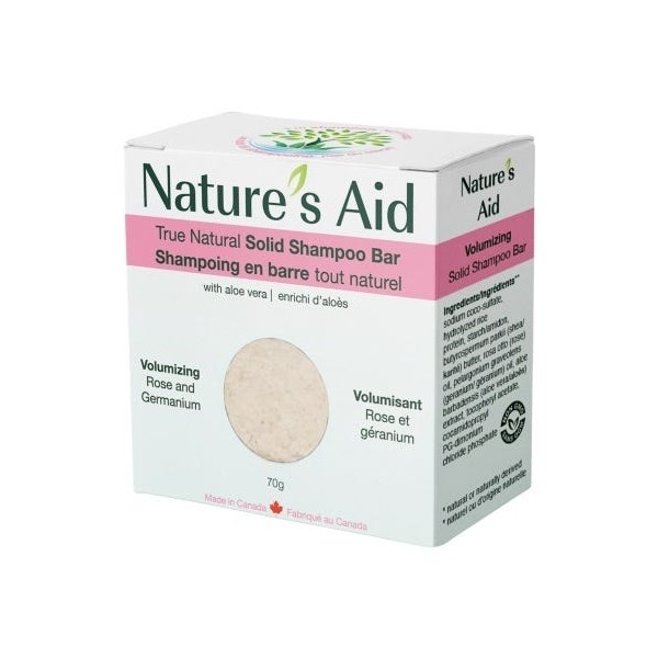 Nature's Aid Solid Shampoo Bar Rose Geranium 70g