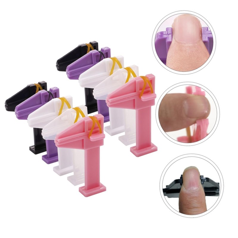 IWOWHERO 10pcs Gel Nails Retaining Tool Nail Art Supplies Positioning