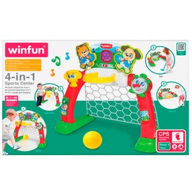 Winfun: 4-in-1 Sports Center - 4 Modes: Soccer, Basketball, Bowling, & Golf, LED Screen, Transforming Interactive Toy, Toddlers & Kids Ages 18mo+