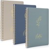 ZICOTO Aesthetic Spiral Notebook Set of 3 For Women -