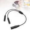Aviation Headset Adapter, GA Dual Plug to for 5 Pin