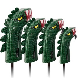 Golf Headcover Driver 440cc 460cc Wood Utility UT Cover Putter Cover Pin Tyrannosaurus Dinosaur (1 Wood)