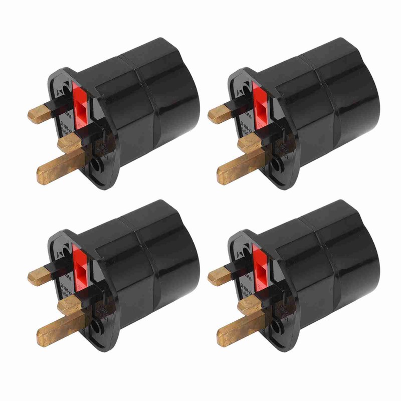 4PCS to Conversion Plug Grounding 2 Pin to 3 Pin