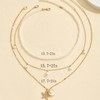 Gold Starfish Necklace for Women Shell Pendant Necklace Layered Boho