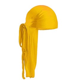 US Durag Bandana Scarf – Rap USA Rag – Airsoft Paintball Hip Hop Motorcycle Biker Bodybuilding (7# Gold)
