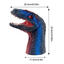 Andux Dinosaur Hand Puppet Realistic Soft Rubber Interactive Role Play Hand Puppet Toys DWST-01 (Velociraptor) 105