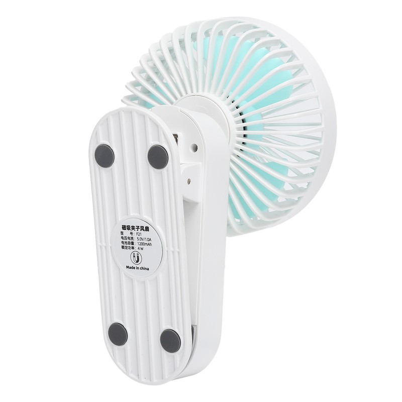 Clipon Desk Fan 3 Gears Wind Speeds Magnetic Small Portable