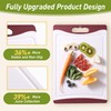 Extra Large Cutting Board with Non Slip Edges and Over