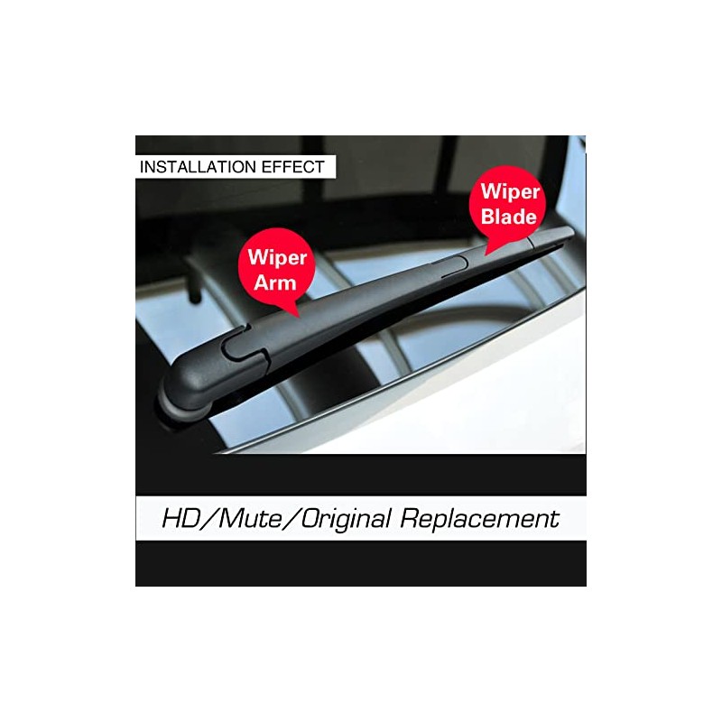 Replacement for Toyota Prius 2010-2015,Prius Plug-In 2010-2015,Sienna 2004-2005 Silent Wipers