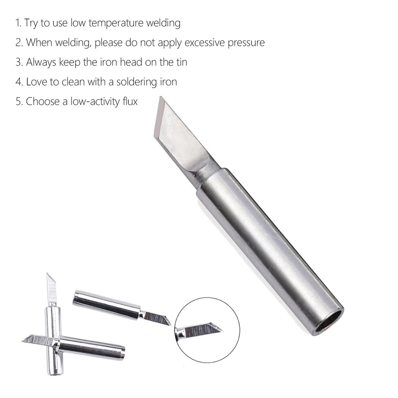 5Pcs Soldering Iron Tips, 900M Solder Tip Replacement, Solder Welding