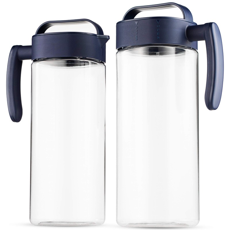 Komax Set of 2 Plastic Water Pitcher with Lid –