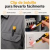 Probador de Voltaje Sin Contacto 2 Piezas con Linterna LED