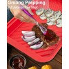 ECOIOU Grilling Prep and Serving Tray with Lid, BBQ Deep