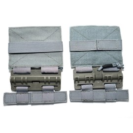 YUNCAIMAOYI Tactical Molle Vest Quick Release Buckle Set Fast Fit Molle Side Belt Cummerbund Straps for JPC CPC NCP XPC 420 Vest Grey
