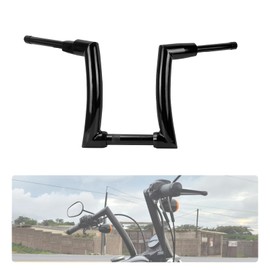 12'' 14'' 16'' Ape Handlebars Hangers 2 inch Z Handle Bar Fit For Harley Sportster Touring Road Glide Street Glide (Black 12'')