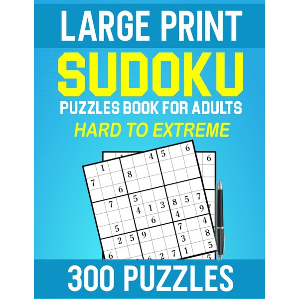 Sudoku Puzzles Book for Adults: 300 Sudoku Puzzles for Adults