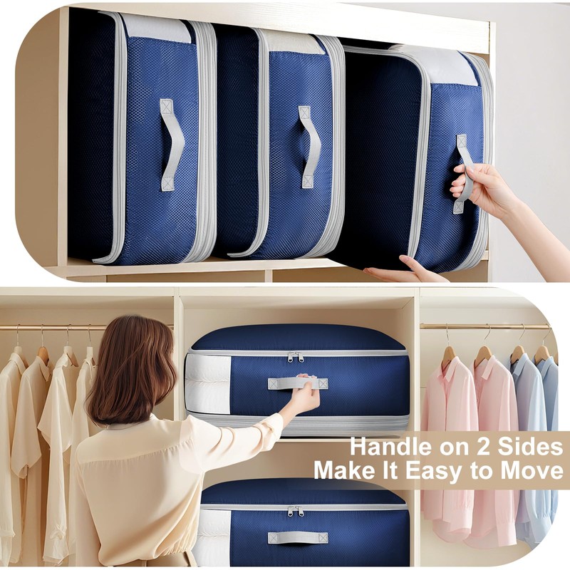 DIMJ 260L Duvet Storage Bags - Large Capacity Bedding Storage