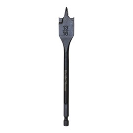 Disston 13/16" Threaded Spade Bit 10X Faster Than Standard Spade bit, 6" Long, E0102684