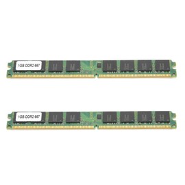 2PCS DDR2 Memory, 1GB DDR2 667MHz 240Pin Memory Module, Designed for PC2 5300 Desktop Computer, Fully Compatible Double-Sided 16 Particle Memory Module