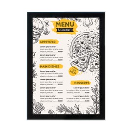 DISPLAY SALES Magnetic Poster Frame Aluminium with Black Mount Elegant Poster Frame for Portrait / Landscape Format